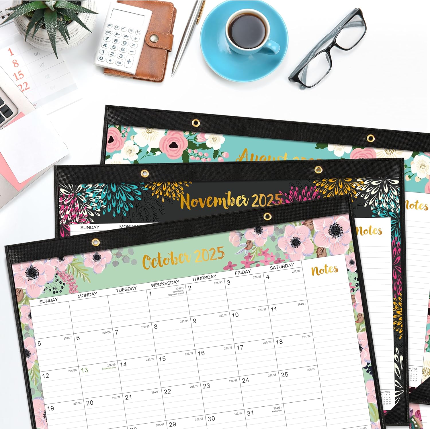 2025-2026 Desk Calendar - July 2025 - December 2026, Calendar 2025-2026, Cover 18 Months Large Monthly Calendar, 22" x 17", Desk Pad - Image 2