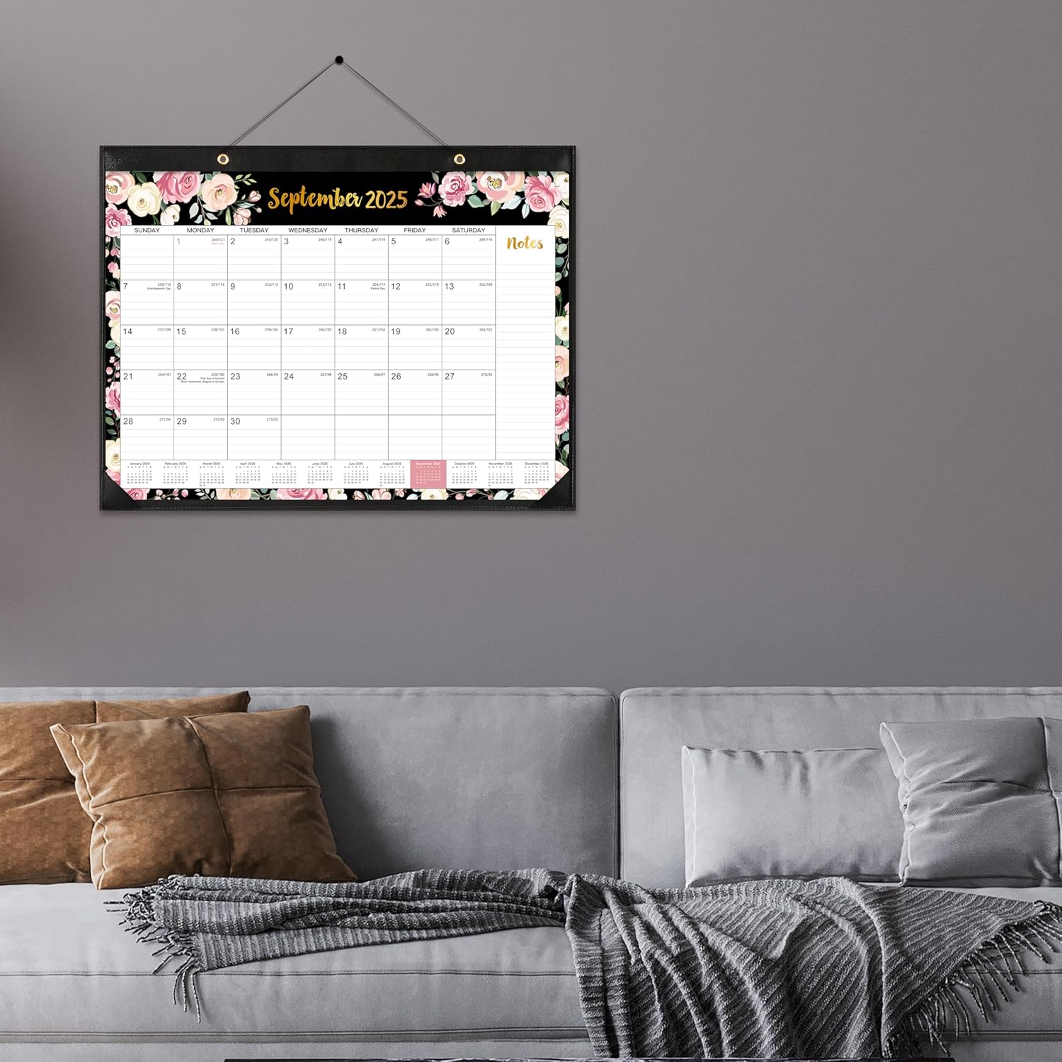 2025-2026 Desk Calendar - July 2025 - December 2026, Calendar 2025-2026, Cover 18 Months Large Monthly Calendar, 22" x 17", Desk Pad - Image 5