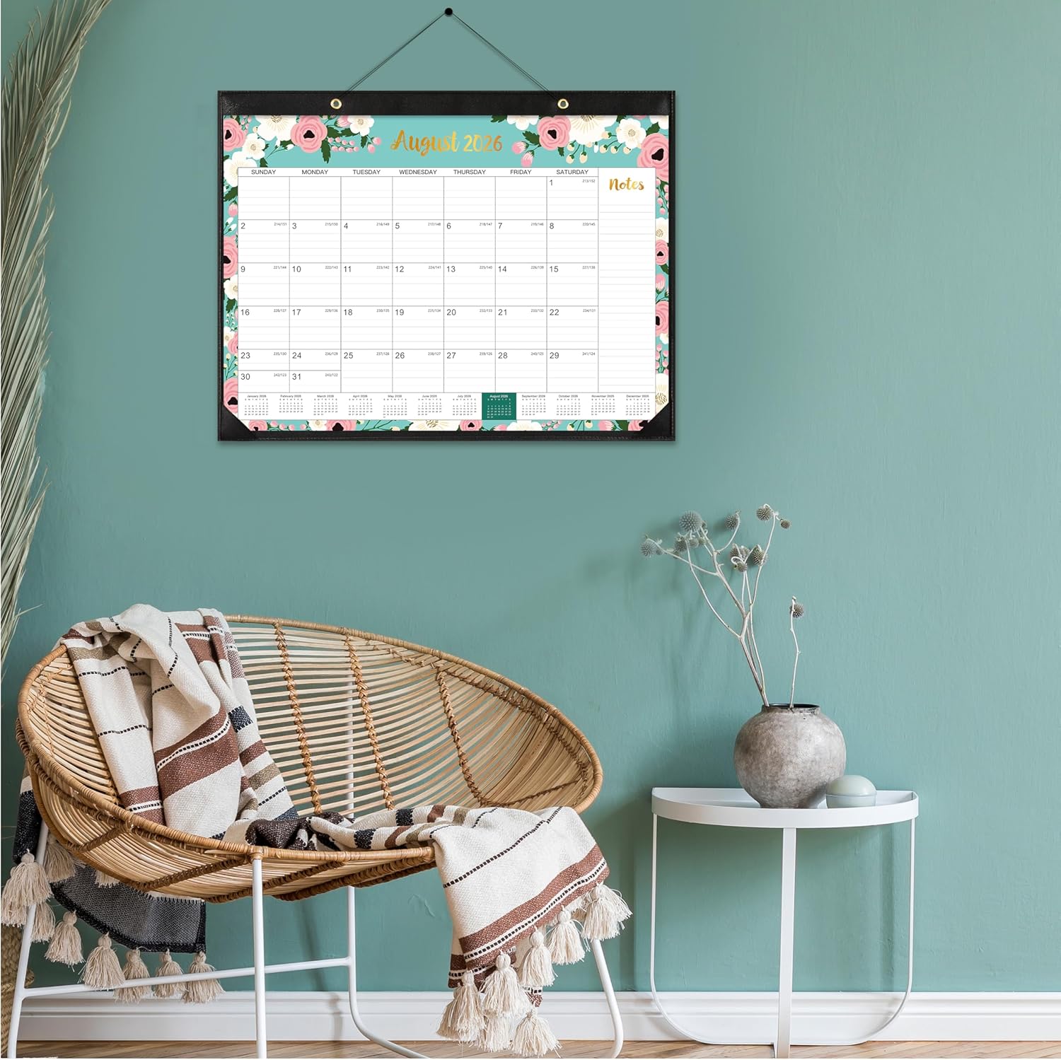2025-2026 Desk Calendar - July 2025 - December 2026, Calendar 2025-2026, Cover 18 Months Large Monthly Calendar, 22" x 17", Desk Pad - Image 6